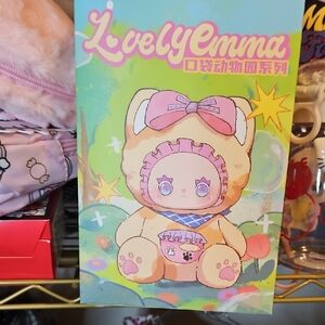 Lovely Emma Plush Toy with Pink and Blue Accents